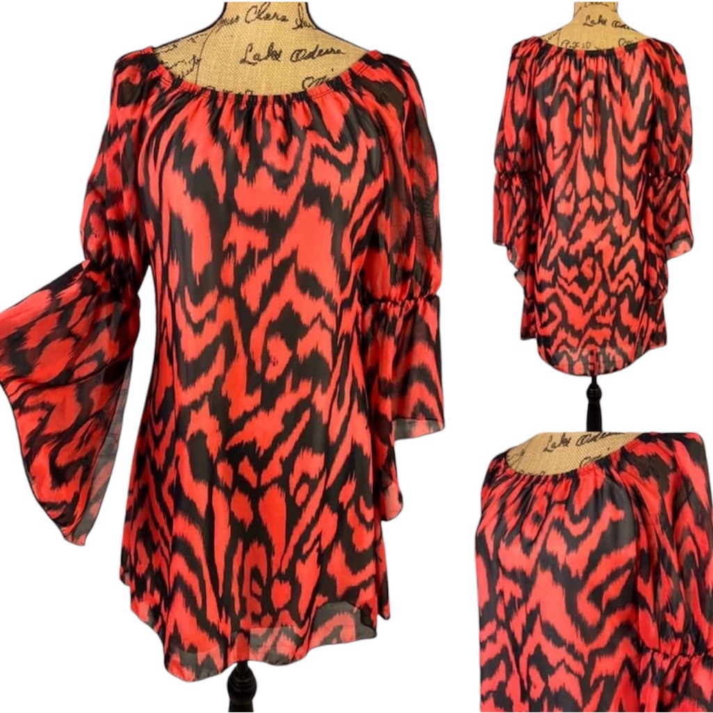 Voll Brand Womens Dress Bell Sleeve